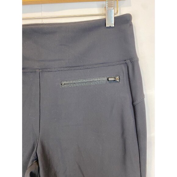 Athleta Women's Stellar Crop Ankle Pant Size Medium Black Zip Pockets - Picture 3 of 7